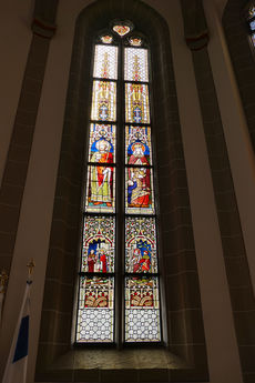 Die Chorfenster in der Stadtpfarrkirche St. Crescentius in Naumburg (Foto: Karl-Franz Thiede)